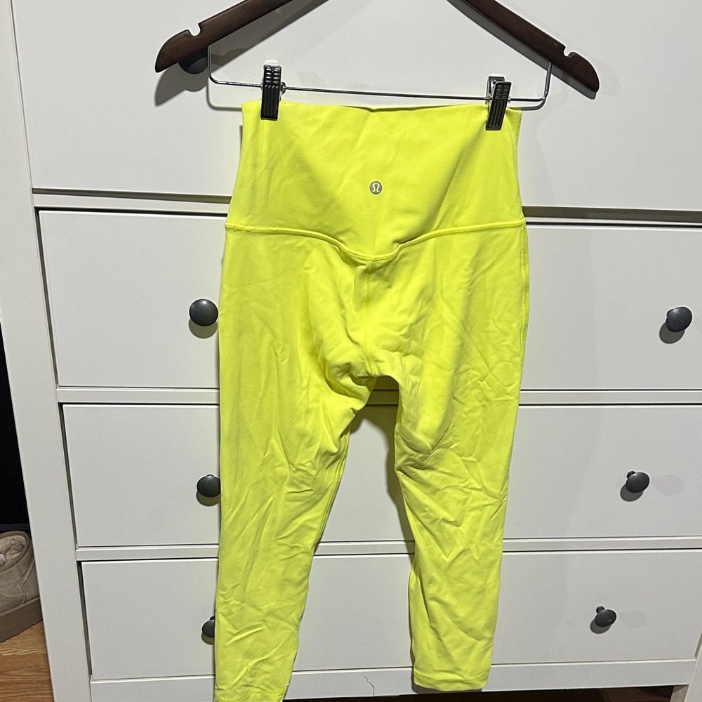 Lululemon Athletica Neon Yellow Leggings